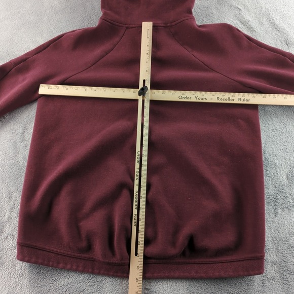 Nike Hoodie Mens Medium Maroon Full Zip Sweatshirt Athletic Logo 811710-681 - Picture 4 of 10